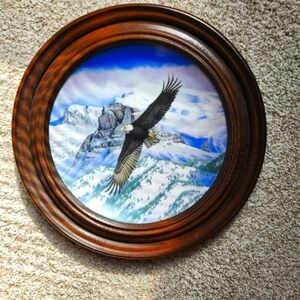 Hamilton The Eagle Soars Plate with Hand Crafted Plate Ring #2486E